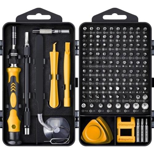 Precision Screwdriver Set,122 in 1 Magnetic Laptop Screwdriver Kit,Computer Repair Kit,Small Impact Screw Driver Set With Case
