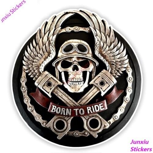 Terror Skull Car Sticker Styling for Bumper Window Camper Truck Refrigerator Wall Motorcycle Decal Car Accessories PVC13x12cm