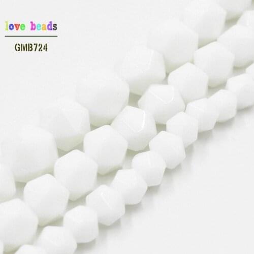 Natural Faceted White Tridacna Round Loose Stone Beads for Jewelry Making DIY Bracelet 15inches Strand 6mm 8mm 10mm