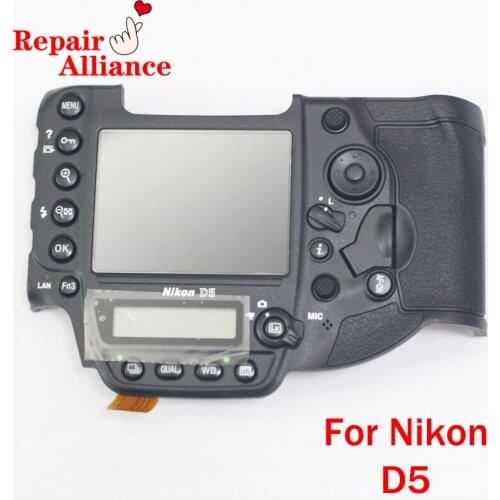 New complete back cover assy with LCD screen and buttons repair parts for Nikon D5 SLR