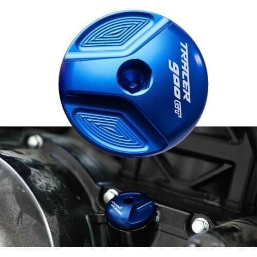 Motorcycle New Oil Filler Cover Engine Drain Plug Blue For YAMAHA TRACER 900/GT Tracer 900gt MT09 Tracer 2018 2019 2020 2021