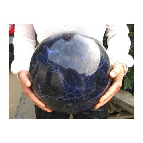 Xd j00879 HUGE NATURAL sodalite quartz crystal sphere ball healing
