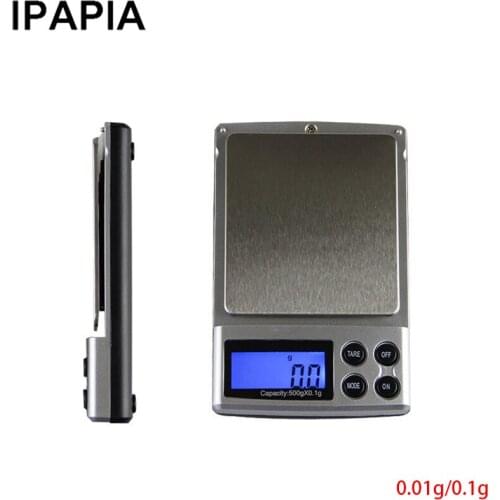 Portable mini LCD electronic scale pocket jewelry scale weighing gram weight scale 0.01g/0.1g accuracy