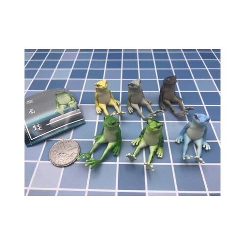 PVC figure model toy sittingfrogs 6pcs/set