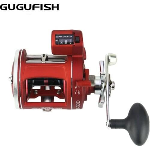 GUGUFISH Left/Right Hand 12 Ball Bearing Fishing Reel High Speed Fishing Reel New drum ACL with counter fishing reel