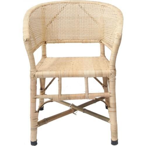 Rattan chair single old-fashioned old man chair balcony living room lounge chair bamboo office chair