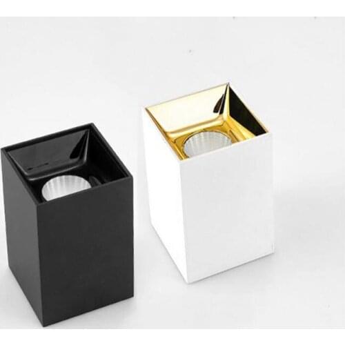 Dimbare Multicolor Vierkante Cob Led Downlights 7 W/10 W Led Plafond Spot Verlichting AC85-265V Warm Koud Wit Achtergrond lampen