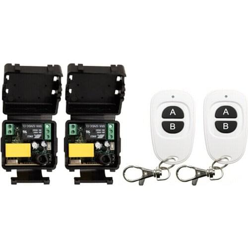 Just price AC 220 V 1 CH RF mini Wireless Remote Control 2* Receiver & 2* Transmitter 315 mhz or 433 mhz