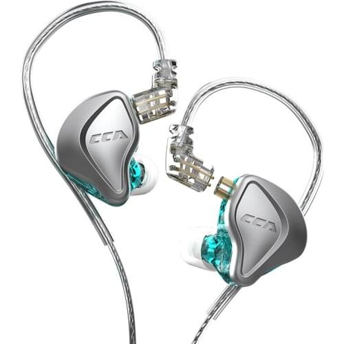 CCA NRA 1Electrostatic Drive Units+1Three Magnetic Dynamic Unit In-Ear Earphone Hybrid Wired Headset Detachable Cable ForC12 C10