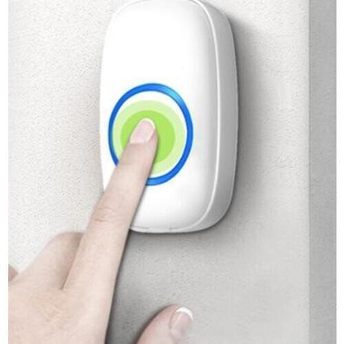 Waterproof Home Intelligent Wireless Doorbell Smart Bell 300M Remote 52 Chimes Door Bell with Receiver EU Plug