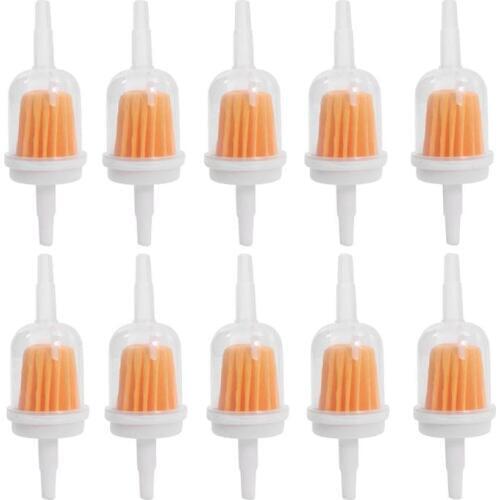 VODOOL 10pcs Universal Car Oil Filter Petrol Gas Gasoline Liquid Fuel Filter 6mm/8mm For Scooter Motorcycle Motorbike Motor New