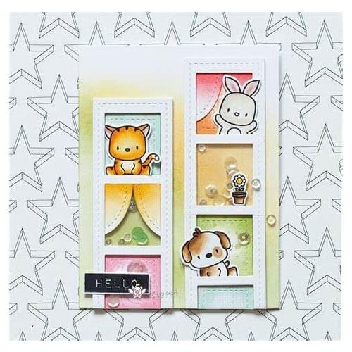 Rectangular photo frame Metal Cutting Dies Stencils DIY Scrapbooking Paper/photo Cards Embossing Dies