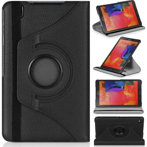 360 Rotating Flip Case Stand Leather Cover For Samsung Galaxy Tab Pro 8.4 T320 T325 Tablet PC Cases Covers for Samung T320 T325