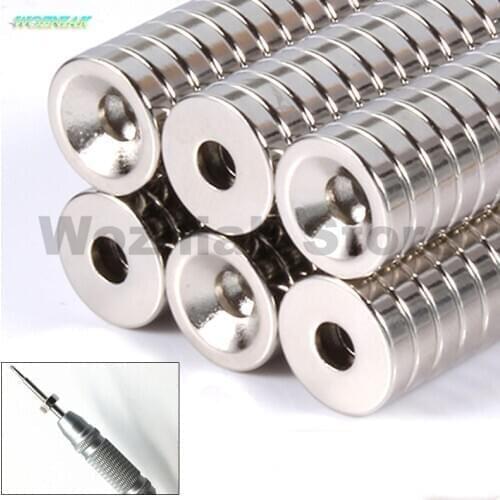 Wozniak Circular magnet hole 15mm x 3mm Mobile phone computer maintenance Screwdriver strong magnetic magnet Add magnetism tools