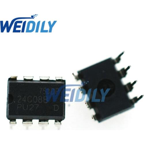 10PCS/LOT 24C08 AT24C08 AT24C08A 24C08AN DIP-8 Memory IC Chip DIP8 New