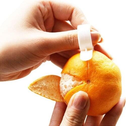 10 Pcs Plastic Orange Peeler Lemon Slicer Fruit Stripper Easy Opener Citrus Knife Kitchen Tools Gadgets Accessories