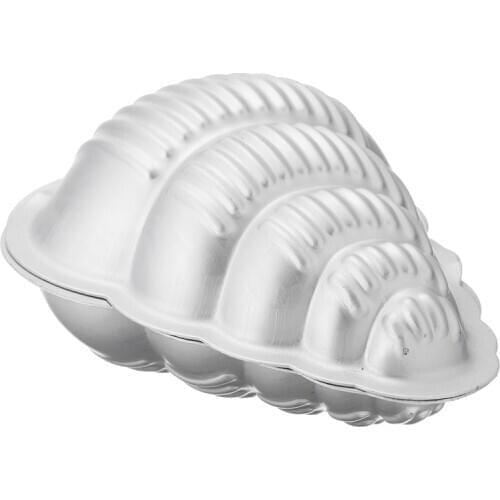 2Pcs/set Conch Shape Aluminum 3D DIY Bath Bomb Mold Set Metal Crafting Bath Bomb Mold Aluminum Pan Washing Mold Tools