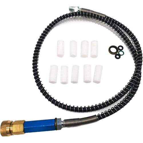 4500psi 300bar PCP Compressor Airsoft Hand Pump Water-Oil Separator with 0.5m Pressure Hose and Quick Couplings M10x1