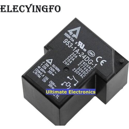 5pcs Power relay 4 feet 953-1A-24DG-1 24VDC 30A
