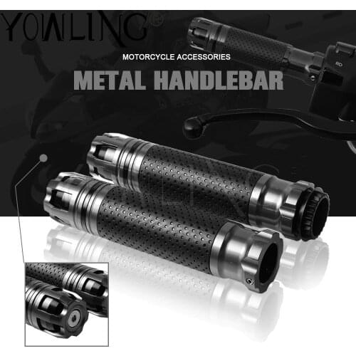 7/8 Handlebar Grips Motorcycle CNC Aluminum Rubber Hand Handle Grips Dirt Bike Pitbike Motorbike Handlebar for more Motorcycle