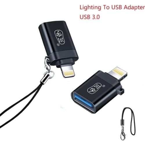 Ios 13 OTG USB Adapter For iPhone 11 Pro XS Max XR X 8 7 6s Plus For iPad Converter Lighting to USB 3.0 Charging Adapter