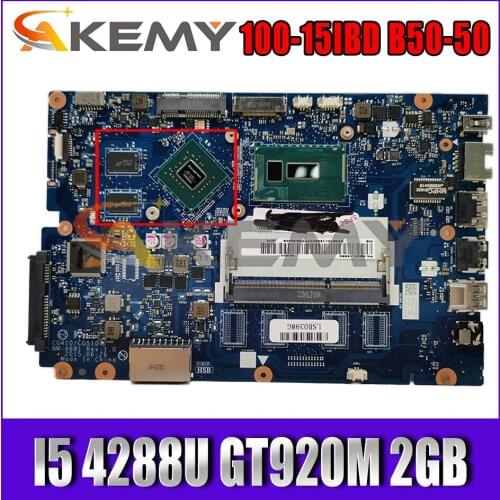 Akemy For Lenovo Ideapad B50-50 100-15IBD Laptop Motherboard NM-A681 Motherboard I5 4288U CPU GT920M 2GB GPU Tested 100% Work