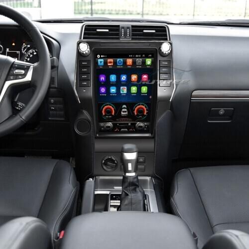 Vertical screen Tesla Style Android For Toyota land cruiser prado 2018 Car multimedia GPS Player head unit support carplay