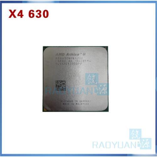 AMD Athlon X4 630 2.8GHz Quad-Core CPU Processor ADX630WFK42GI ADX630WFK42GM 95W Socket AM3 938pin