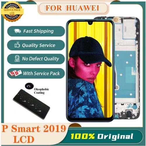 100% Original For Huawei P Smart 2019 LCD Display with Touch Screen Digitizer Assembly With Frame For P smart 2019 Repair Part