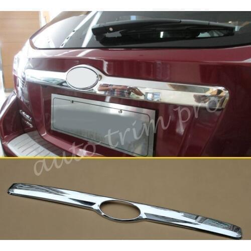 Chrome Rear Door Gate Tail Trunk Lid Trim Cover Garnish Fir For Subaru XV 2012 2013 2014 2015 2016 Exterior Accessories