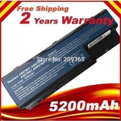 HSW Special cell laptop battery FOR Acer Aspire AS07B31 AS07B32 AS07B41 AS07B42 AS07B51 AS07B7 fast shipping