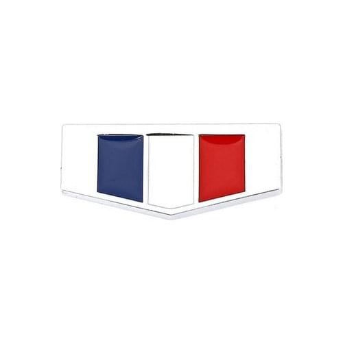 Metal French Flag Car Fender Rear Emblem Badge Decal Sticker for auto accessories 1PCS