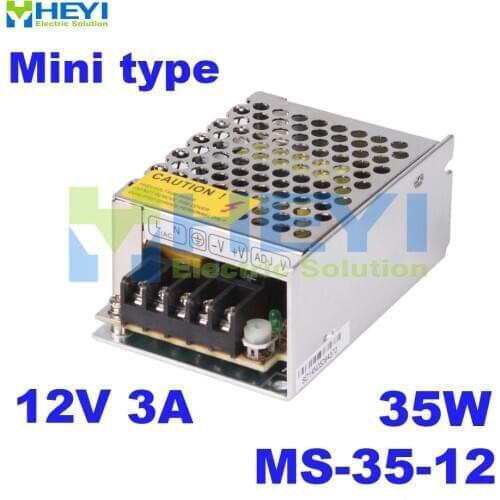 Micro single switching power supply MS-35-12 output 12VDC 3A 35W mini power supply