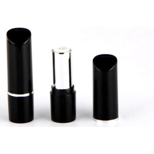 Wholesale 12.1mm New Lipstick Tubes Lip Stick Containers Lipblam Bottles Black Round Lip Stick Bottles Lip Tubes Lip Cosmetic