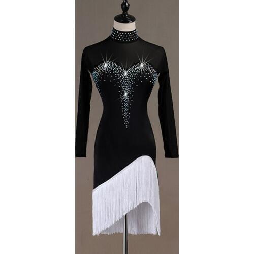 Dazzle! High grade set auger Latin dance you sexy tassel split rumba just take new product performance