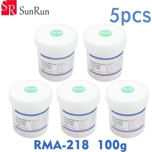 5pcs RMA-218 100g 218 100cc No-Clean BGA PCB Reballing Solder Paste Flux Accessories Repair Tool