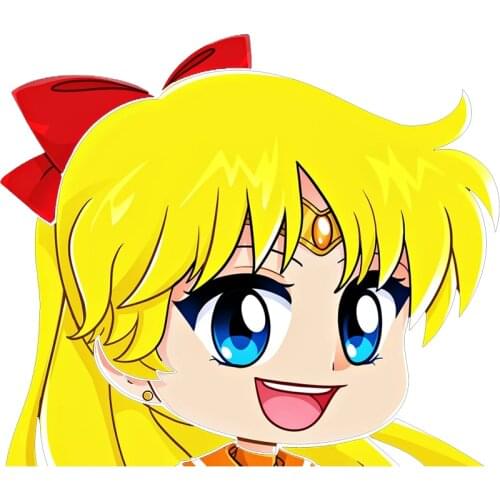 S50265#13/15/17CM Personality PVC Decal Sailor Venus Sticker Car Sticker on Motorcycle Laptop Decorative Accessories