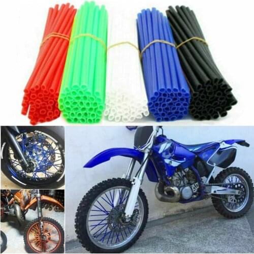 Vibrant Color 72Pcs Practical Wheel Rim Wrap Coats Plastic Spoke Protector Fashionable for Road Vehicles