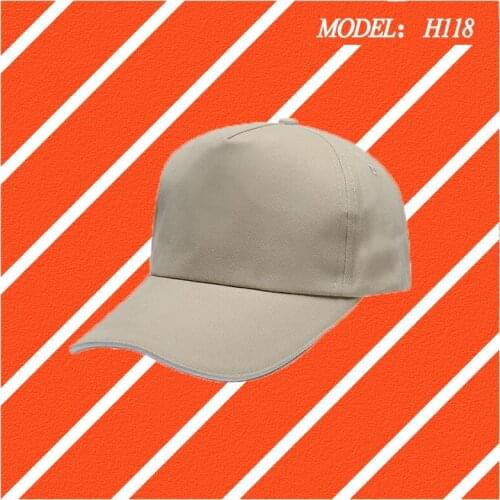 Sandwich Cotton Roving Card Outdoor Advertising Cap Blank Cap Hat Work Cap Monochrome Baseball Cap H118