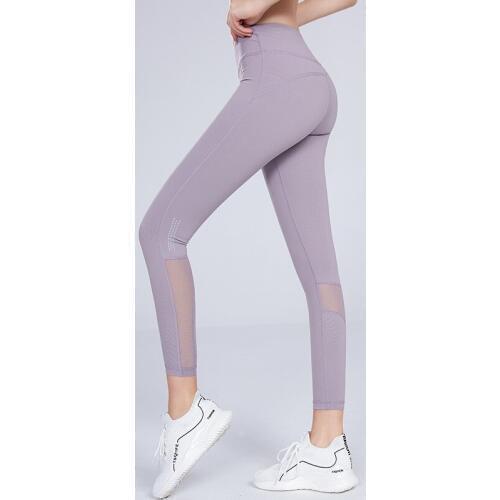 Mesh Yoga Leggings Women High Waist Patchwork Breathable Push Up Trousers Quick-drying Push Up Gym Leggings Female Tight