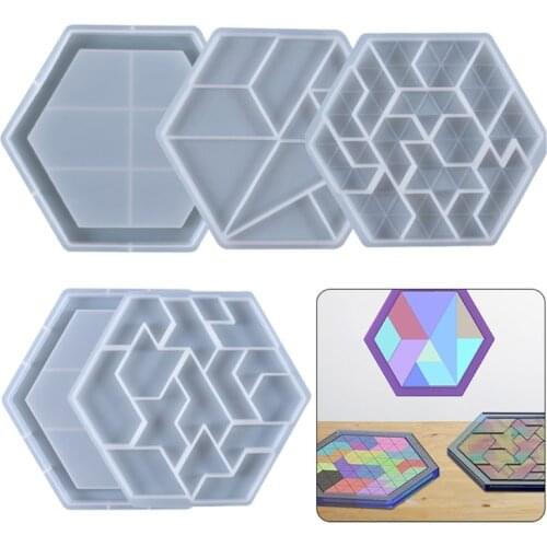 Hexagonal Puzzles Mold -geometric Logic IQ Game STEM Montessori Educational Gifts Suitable for Challenges of All Ages Drop Ship