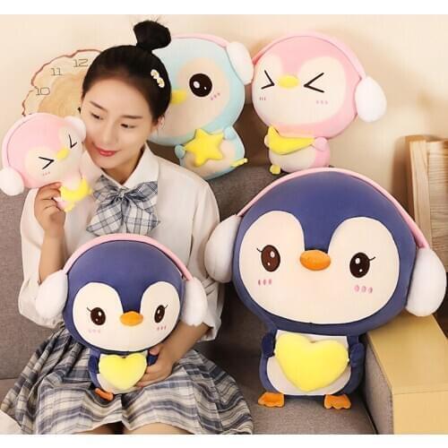 Super Cute Penguin Plush Toy Stuffed Antarctic Animals Penguin Pillow Soft Doll Kids Adults Accompany Toy Gift