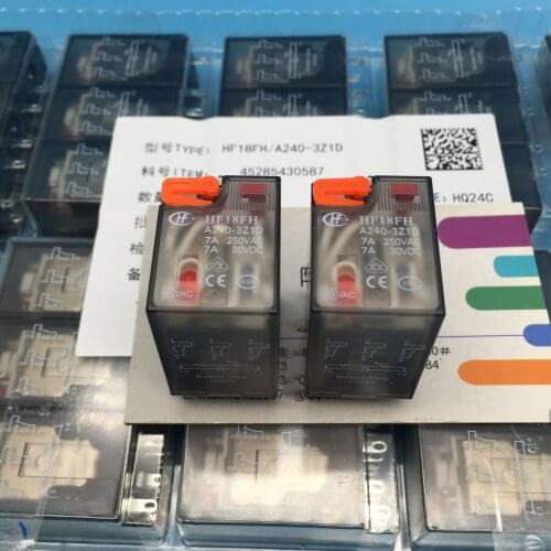 HF18FH-A240-3Z1D 7A 250VAC led relays