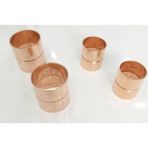 25mm Inner Diameter Copper End Feed Straight Equal Coupling Plumbing Fitting Scoket Weld Water Gas Oil 1.5mm Thickness