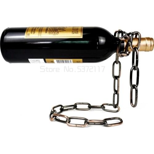 Magic wine rack rope chain wine rack creative personality simple European wine cup rack