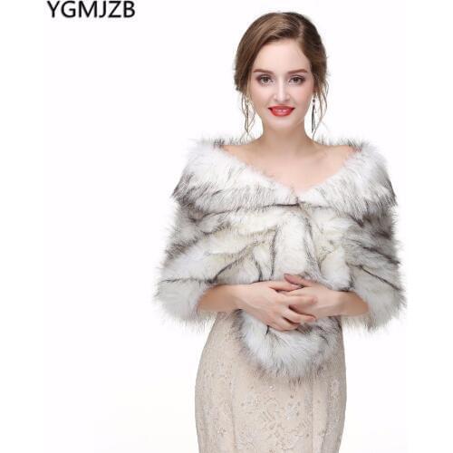 YGMJZB Wedding Fur Capes