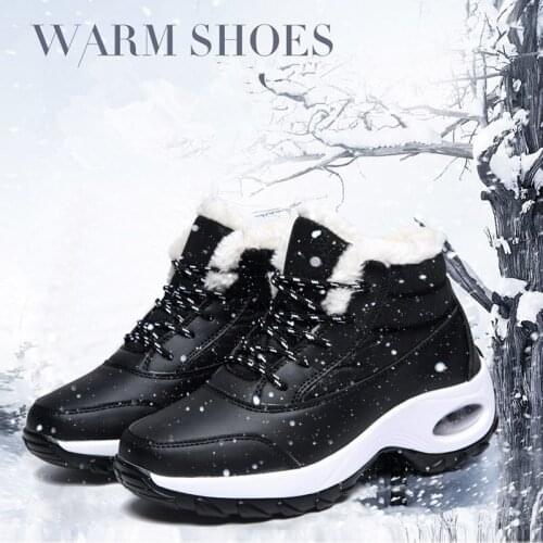 Women Winter Warm Snow Boots Plus Velvet Female Casual Outdoor Cotton Shoes Non-slip High Quality Waterproof Trekking Sneakers