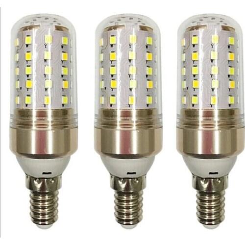 50pcs E14 E27 LED Lamp 110V 220V 3W 5W 7W LED Bulb SMD2835 3 Color Temperatures Integrated Corn Light Home Decoration Lighting
