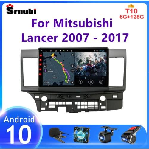 Android 10 2 din Car Radio Multimedia Video Player For Mitsubishi Lancer 10 CY 2007 - 2017 Wifi 4G Net GPS Navigation Head unit