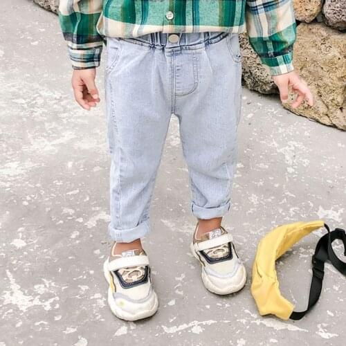 Jeans For Girls Solid Color Jeans Baby Spring Autumn Jeans For Kids Girls Casual Style Toddler Girl Clothes